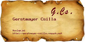 Gerstmayer Csilla névjegykártya